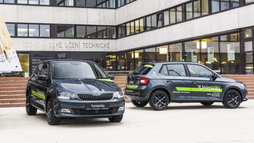 Studentské sdílené vozy Uniqway končí. Škoda nenašla další partnery, kteří by je financovaly