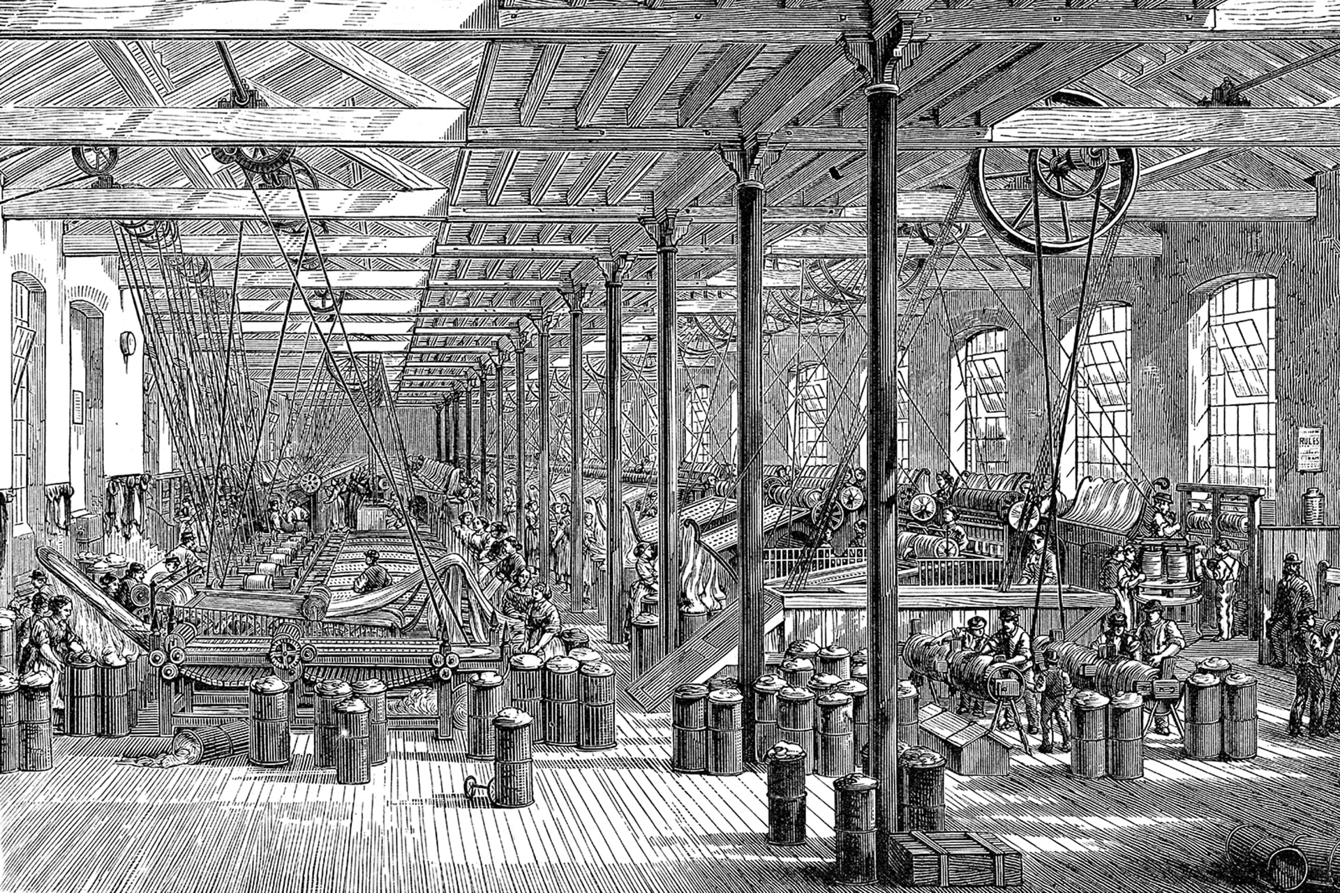 Производство 19 век. Ткацкая фабрика Великобритания 19 век. Ткацкая мануфактура 17 век.