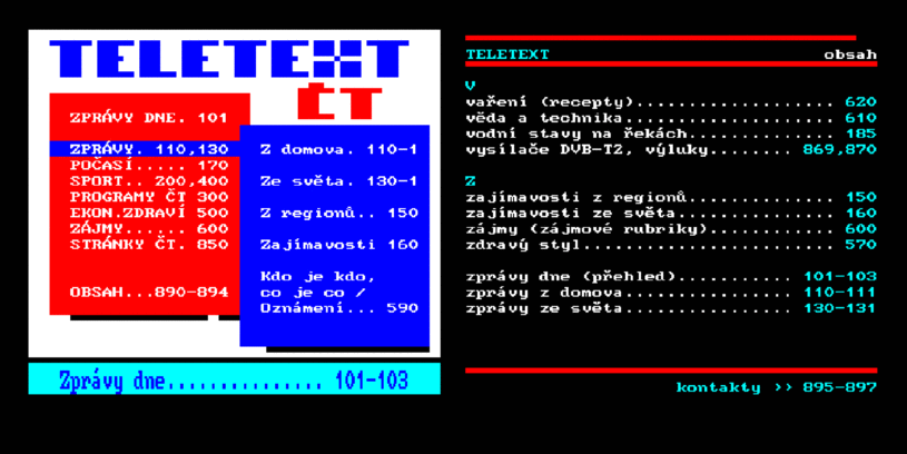 Česká televize slaví sedmdesát. A také 35 let teletextu s půl milionem čtenářů. Starších, ale i manažerů