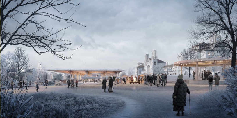 Podívejte se, jak bude vypadat nové hlavní nádraží v Praze a jak ho chtěli proměnit jiní architekti