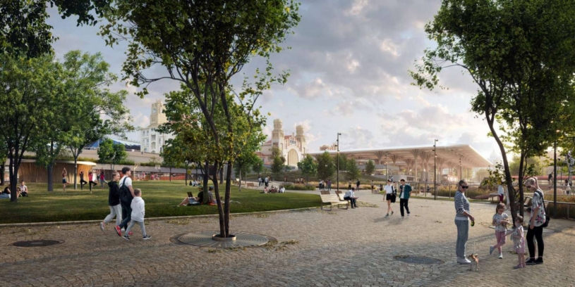 Pražské hlavní nádraží je teď smutné, říká architektka jeho přestavby. I díky dřevu ho promění celé