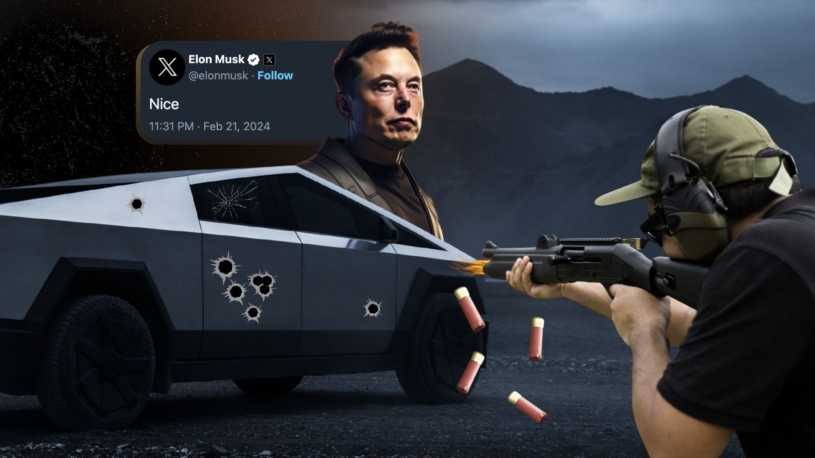 Co všechno ustojí Cybertruck? Majitelé ho topí, střílí na něj z brokovnice… a Elon Musk tleská