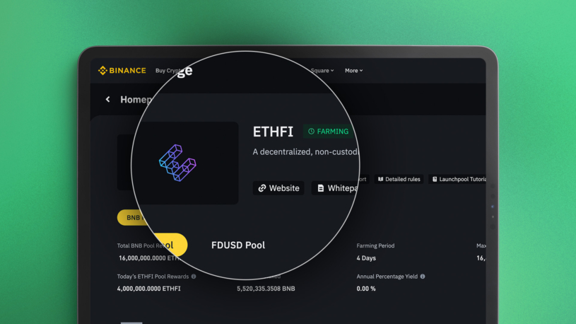 Binance před startem veřejného obchodování rozdává tokeny kryptoprojektu Ether.fi. Proč?