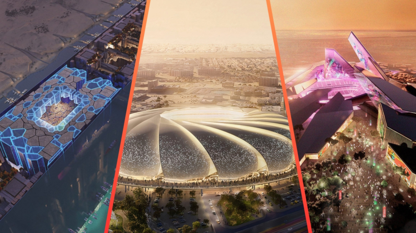 Saúdové si spletli fotbalový šampionát s počítačovou hrou. Chystané stadiony jsou architektonický cyberpunk
