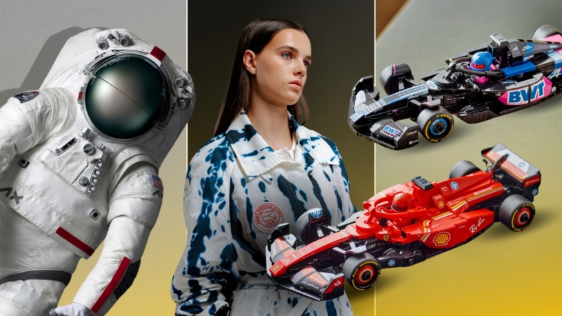 Prada ve vesmíru, F1 jako LEGO i olympijská kolekce. Podívejte se na nejlepší spolupráce roku 2024