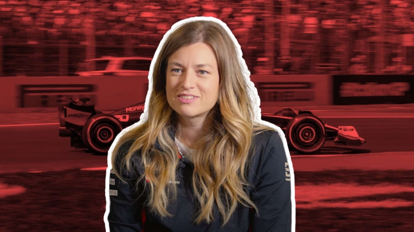 Typická Němka, co miluje Schumachera. F1 má vůbec první závodní inženýrku, působí ve stáji Haas