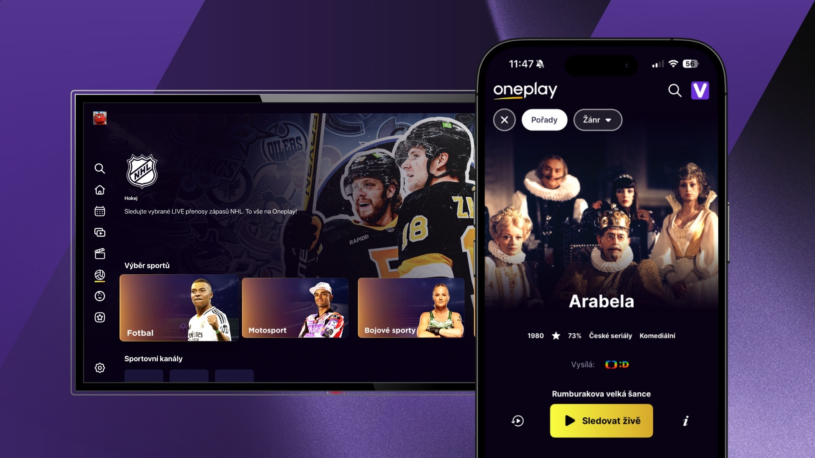 Oneplay je tady. Takto vypadá a funguje nová aplikace, která nahrazuje Voyo a O2 TV