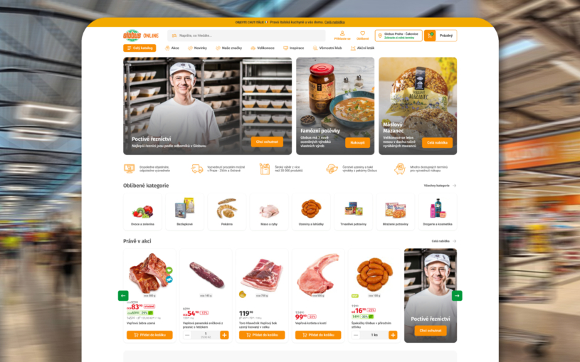 Do online nákupů šlape další český supermarket. Globus má nový e-shop, zatím si pro nákup musíte dojít