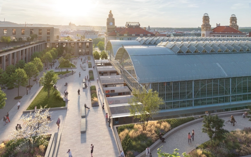 České dráhy se zbavily pozemků na pražském hlavním nádraží. Penta je zastřeší, aby zde vystavěla novou čtvrť