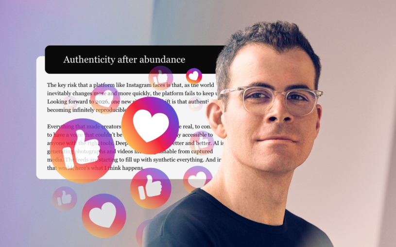 Chcete uspět na Instagramu? Jeho šéf dává tipy pro rok 2026: Zapomeňte na dokonalý obsah