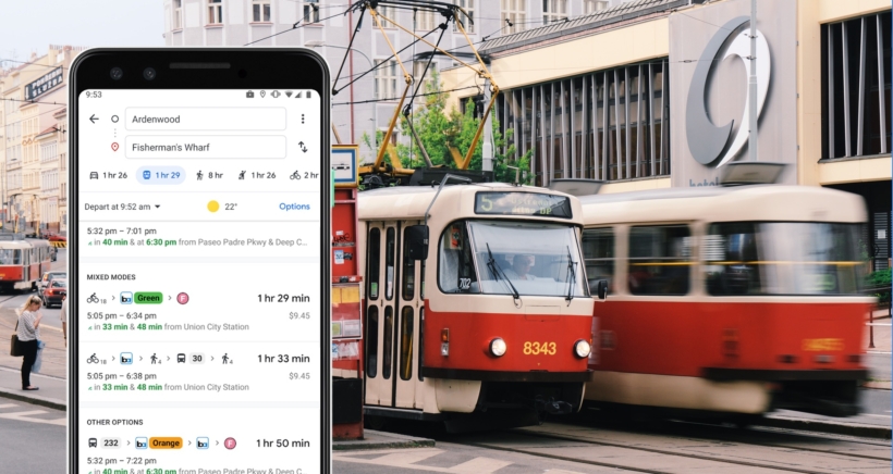 google-mapy-multimodal-tram