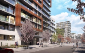 Parková čtvrť od Central Group na nákladovém nádraží Žižkov