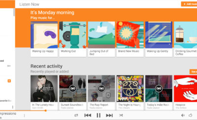 Play Music – new recommendations – Web