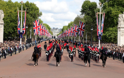 Queen Elizabeth II Coffin Transferred to Palace of Westminster