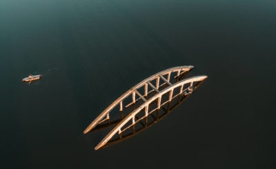Zatopený most Všeboř