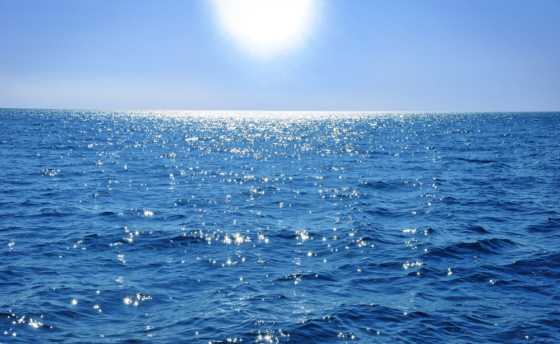 blue sky and ocean