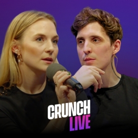 Tereza Salte na natáčení Crunch Live