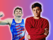 Americký reprezentant přezdívaný Pommel Horse Guy a britský skokan do vody Tom Daley