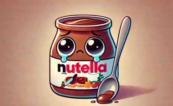 dalle-2025-02-18-11-17-40-a-cartoon-style-illustration-of-a-sad-nutella-jar-the-jar-has-expressive-eyes-with-teardrops-and-a-downturned-mouth-the-label-still-says-nutella-copy