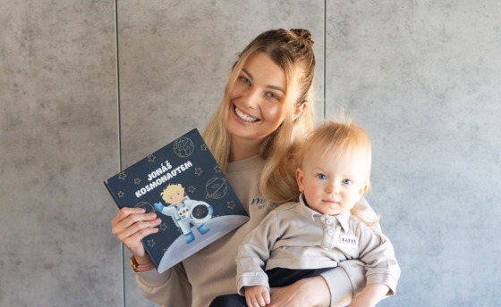 Lucie Konečná se synem Jonášem