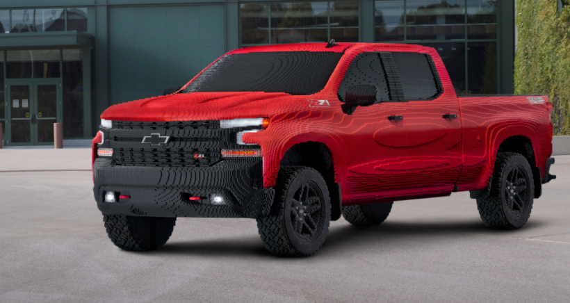 Chevrolet revealed the first-ever full-size LEGO® Silverado at